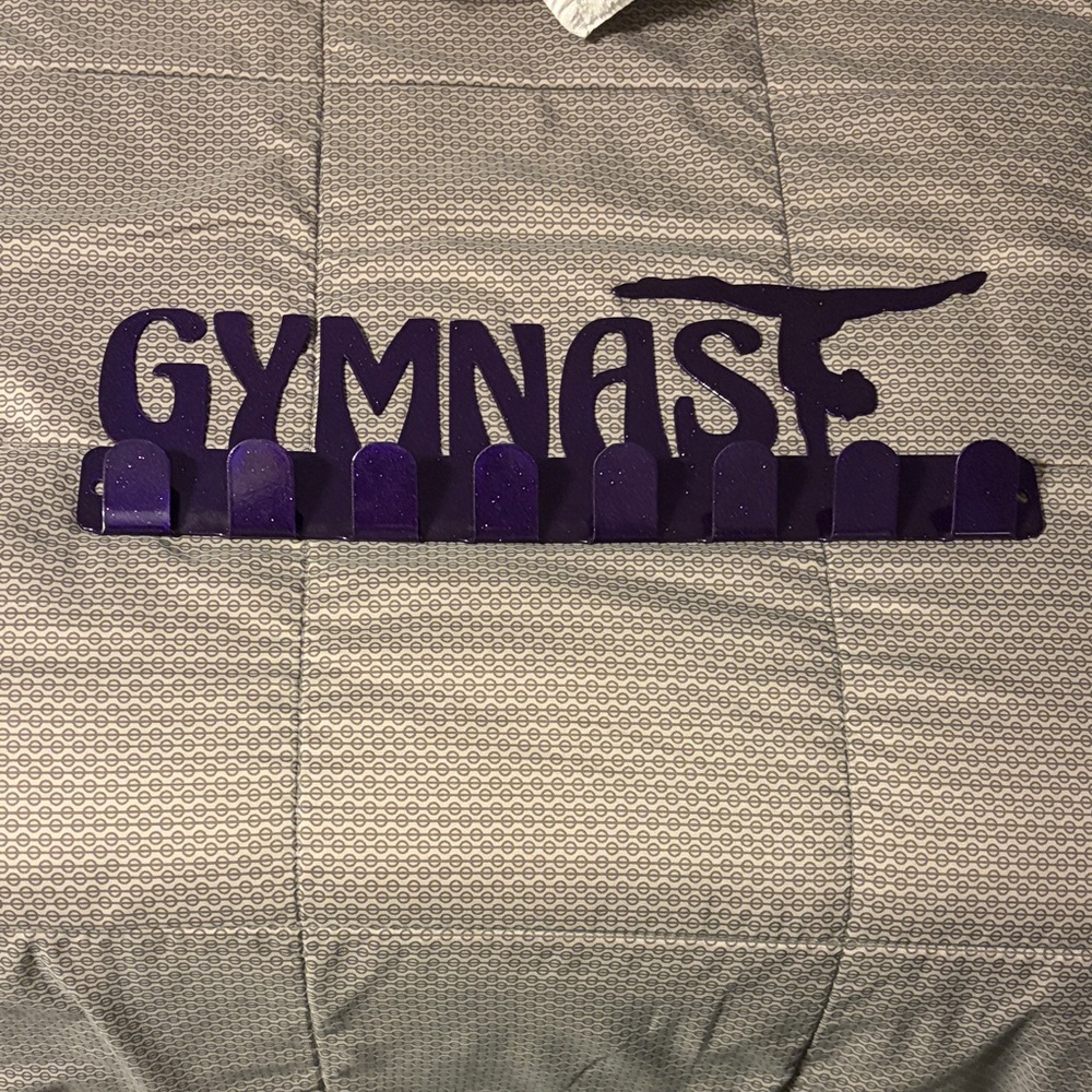 Purple Gymnast Wall Hook Rack